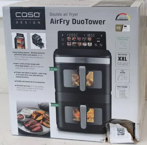 Caso AirFry DuoTower Dubultā karstā gaisa