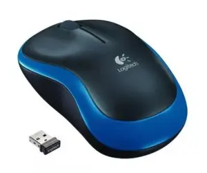 Logitech M185 Bezvadu pele Simetriska Optiska RF bezvadu 1000 DPI 3 Pogas Ritenītis Zila Barošana ar baterijām Birojam
