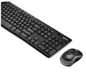Беспроводной комплект клавиатура и мышь Logitech MK270 полноразмерный RF Wireless QWERTY черный