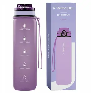 Sporta pudele Wessper B4 Tritan 1000ml Lavender