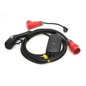 Platinet portatīvais elektroauto lādētājs PPC7M11 11kW 16A CEE 5-pin / Type 2 7m Home Line ar adapteri