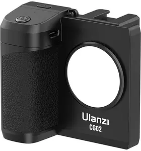 Ulanzi CG-02 Aktīvs mobilo tālruņu un viedtālruņu turētājs melnā krāsā ar Bluetooth pulti un LED gaismu