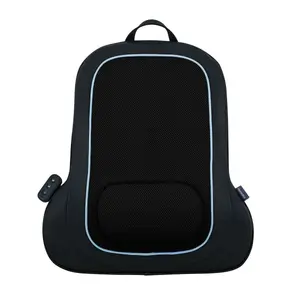 HoMedics SBM-150H-WW apsildāms Shiatsu muguras masieris ar 3 masāžas režīmiem, punktveida masāžu, siltuma funkciju un USB-C uzlādējamu dizainu