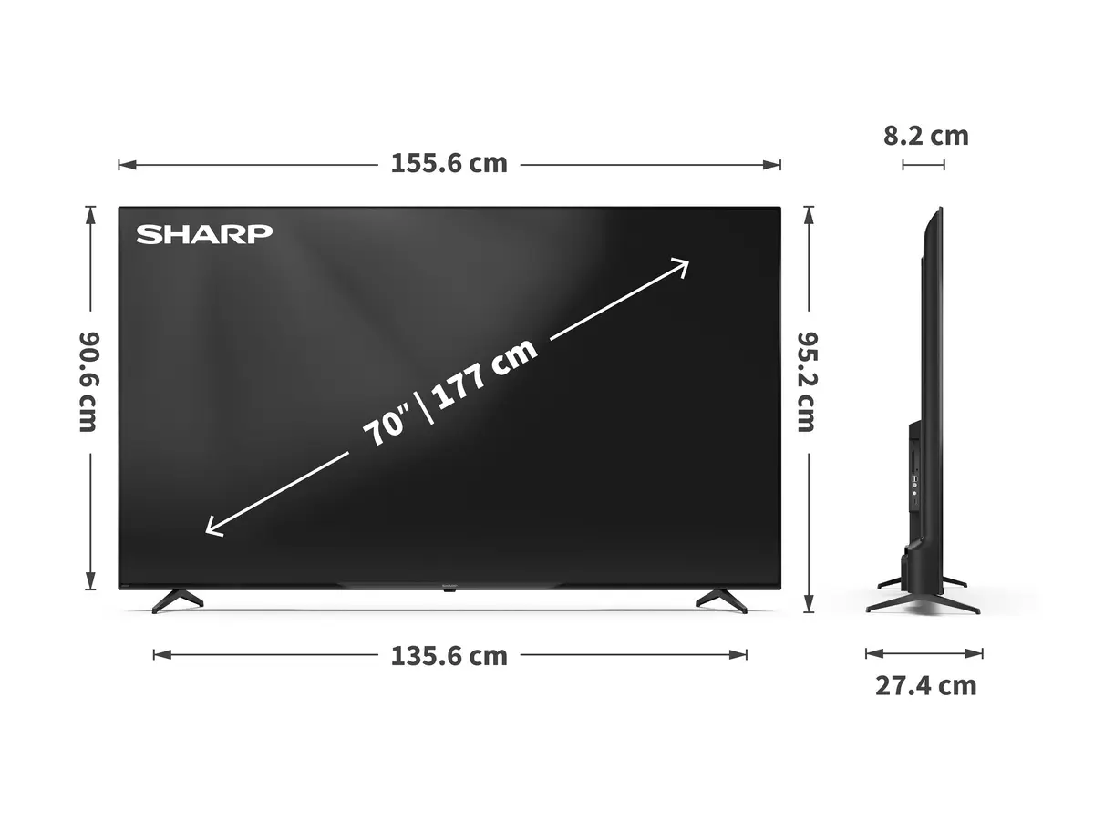 Sharp 70HL4265E 70 Collas 4K Ultra HD Google TV Photo 5