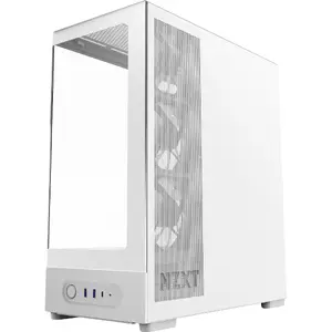 NZXT S5 RGB Midi Tower ATX datora korpuss balts ar 360 mm RGB ventilatoru CC-S51FW-01