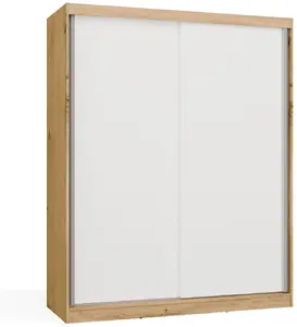Sliding Wardrobe Top E Shop Iga 160 cm Artisan Oak White