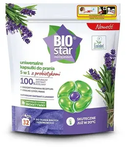 BIOSTAR Капсулы для стирки 5в1, 32 шт.