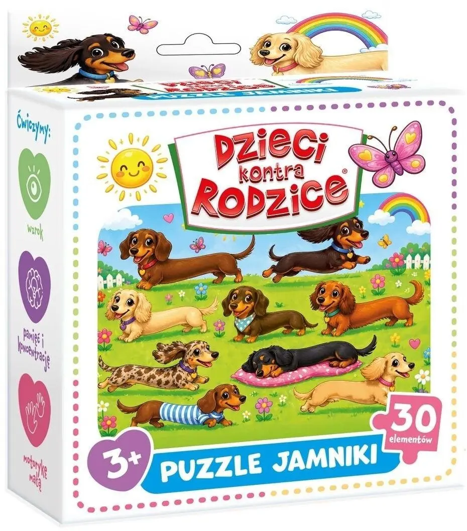 Kangur Dzieci kontra Rodzice Puzzle Jamniki