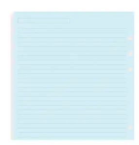 Filofax 343001 A5 Notebook Filler Paper