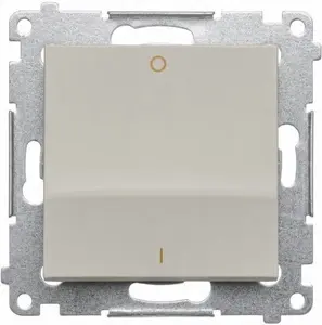 Kontakt-Simon Simon 54 Double Pole Switch Module with Quick Connectors Cashmere DW2.01/42