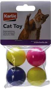 KARLIE Игрушка для котов Piłeczki Playball - 4 см, 4 шт.