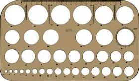 Koh I Nor Z-37 Circle Stencil Template for Drawing and Drafting