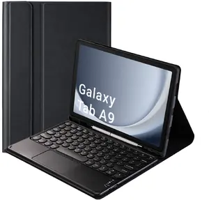 Чехол с клавиатурой Bluetooth и тачпадом Strado для Samsung Galaxy Tab A9 8.7 X110 X115 черный