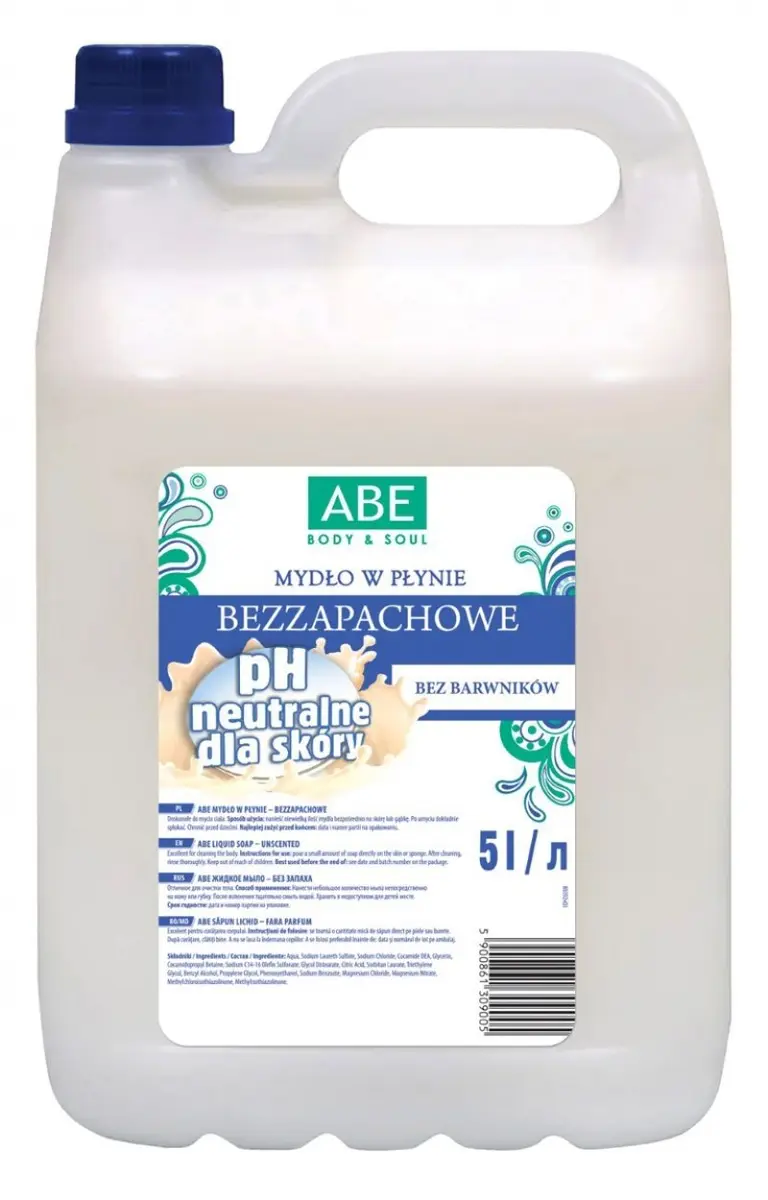ABE Šķidrās ziepes, 5l, bez