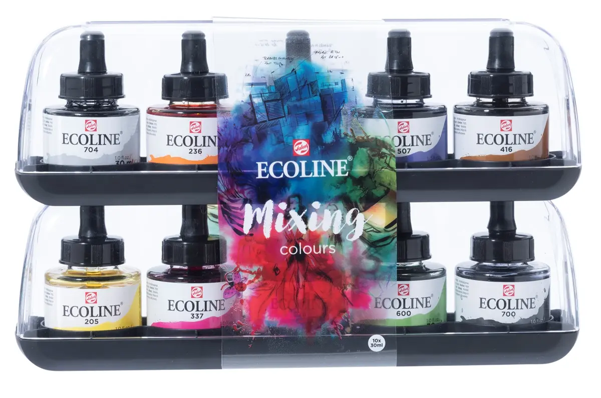 Ecoline Akvareļu krāsa sajaukšanas komplekts 30 ml 10 gab Photo 2
