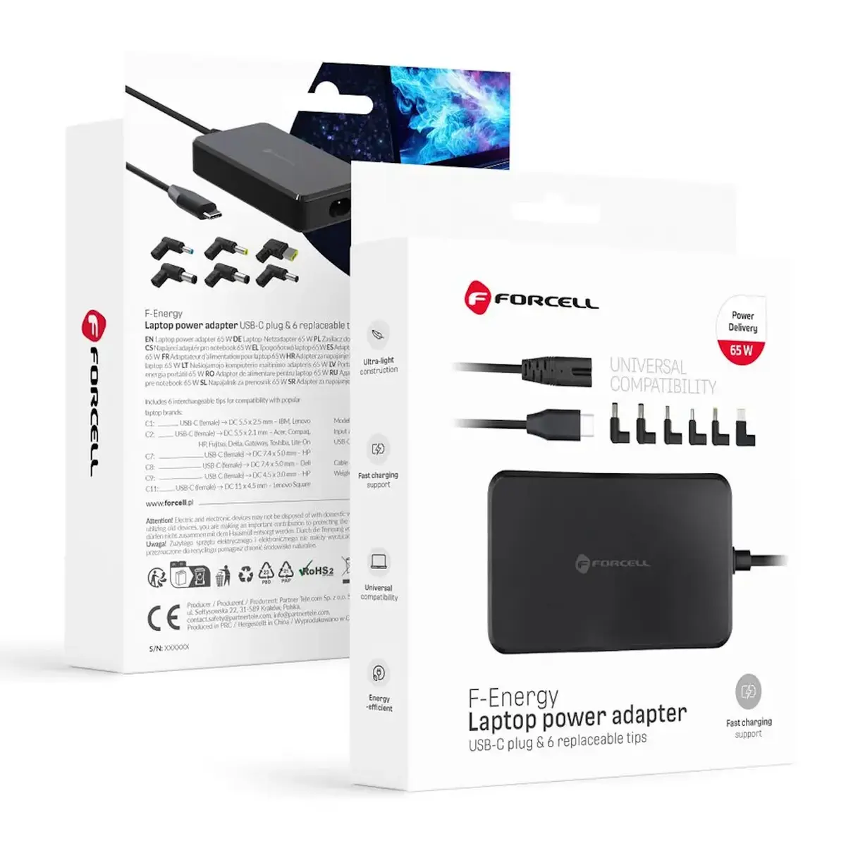 Зарядное устройство для ноутбука FORCELL F-Energy E856 Photo 2