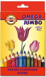 Koh I Nor Kredki Omega Jumbo 12 kolorów