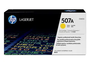 HP 507A CE402A Original Yellow Laser Toner Cartridge with 6000 Page Yield for LaserJet Enterprise and Pro Series Printers
