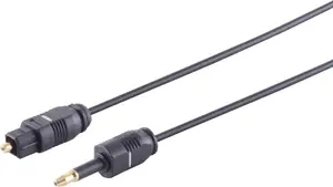 S-Conn S-Impuls LWL-Kabel 2.2mm Toslink to 3.5mm Optical Male 2m
