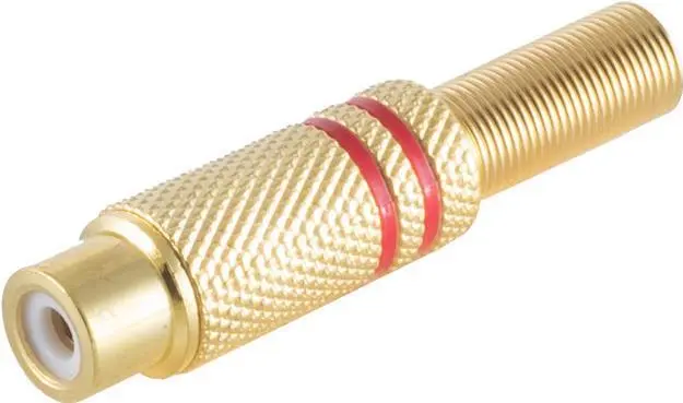 S-Conn S-Impuls Cinchkupplung Metāla Apzeltīts 6mm