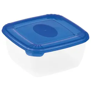 Pārtikas uzglabāšanas trauciņš NHG Polar box kvadrāta 460ml zils polipropilēns piemērots saldētavai