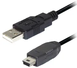 Кабель USB Transmedia C158 USB 2.0 USB A - Mini-USB B Черный