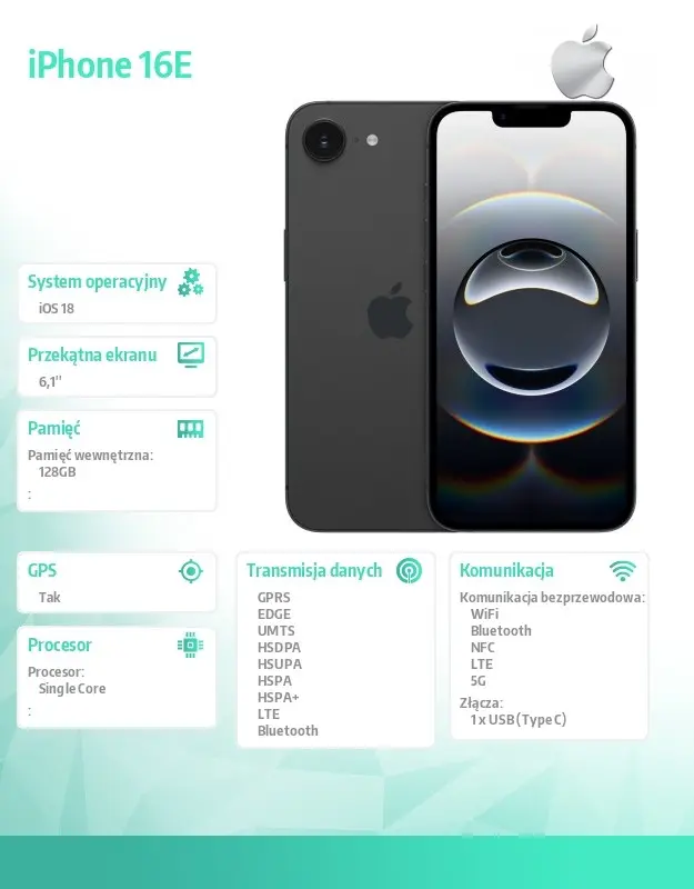 Смартфон Apple iPhone 16e Photo 2