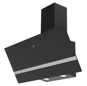 Respekta Slanted Cooker Hood CH24190 S-20 Black 90 cm