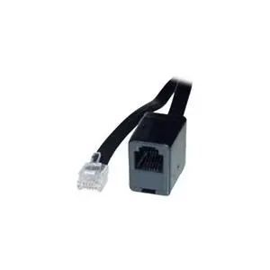 S-Conn 70223-6/6 Telephone Cable 3 m Black with TAE-N Connectors