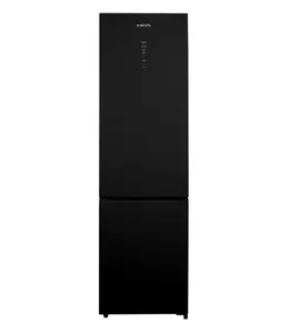MPM MPM-308-FF-69/D Brīvi stāvošs ledusskapis ar apakšējo saldētavu melnā krāsā 308 L kopējā ietilpība LED displejs invertora kompresors No Frost