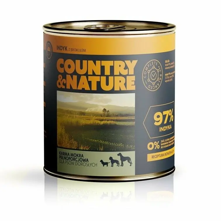 Country&Nature Indyk 97% z brokułem Suņu