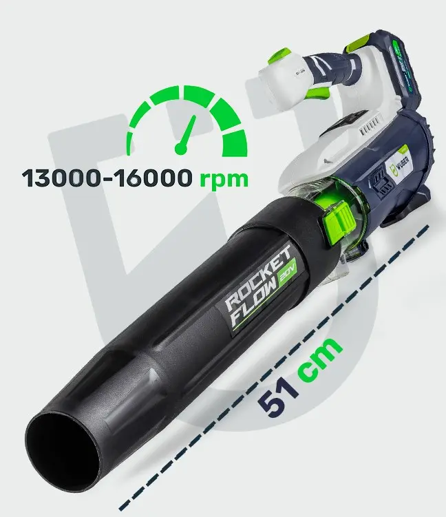 WUBER W04401 Cordless Leaf Blower 20V Photo 13