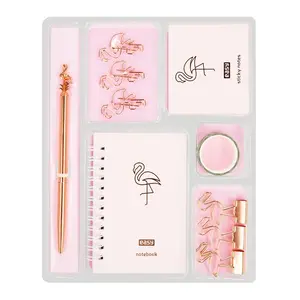 SPOKEY Easy Stationery set, pink, plastic, 10 items