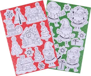 Christmas coloring stickers Arpex with festive designs for holiday decoration and creative activities