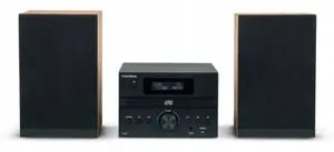 Thomson MIC123DABBT mini audio sistēma ar Bluetooth, CD atskaņotāju, DAB+ un FM radio, 50W, melna
