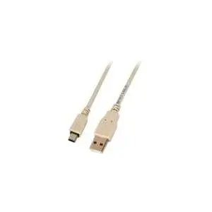Кабель helos USB 2.0 USB A - Mini-USB Б штекер 3м черный 0.48 Гбит/с