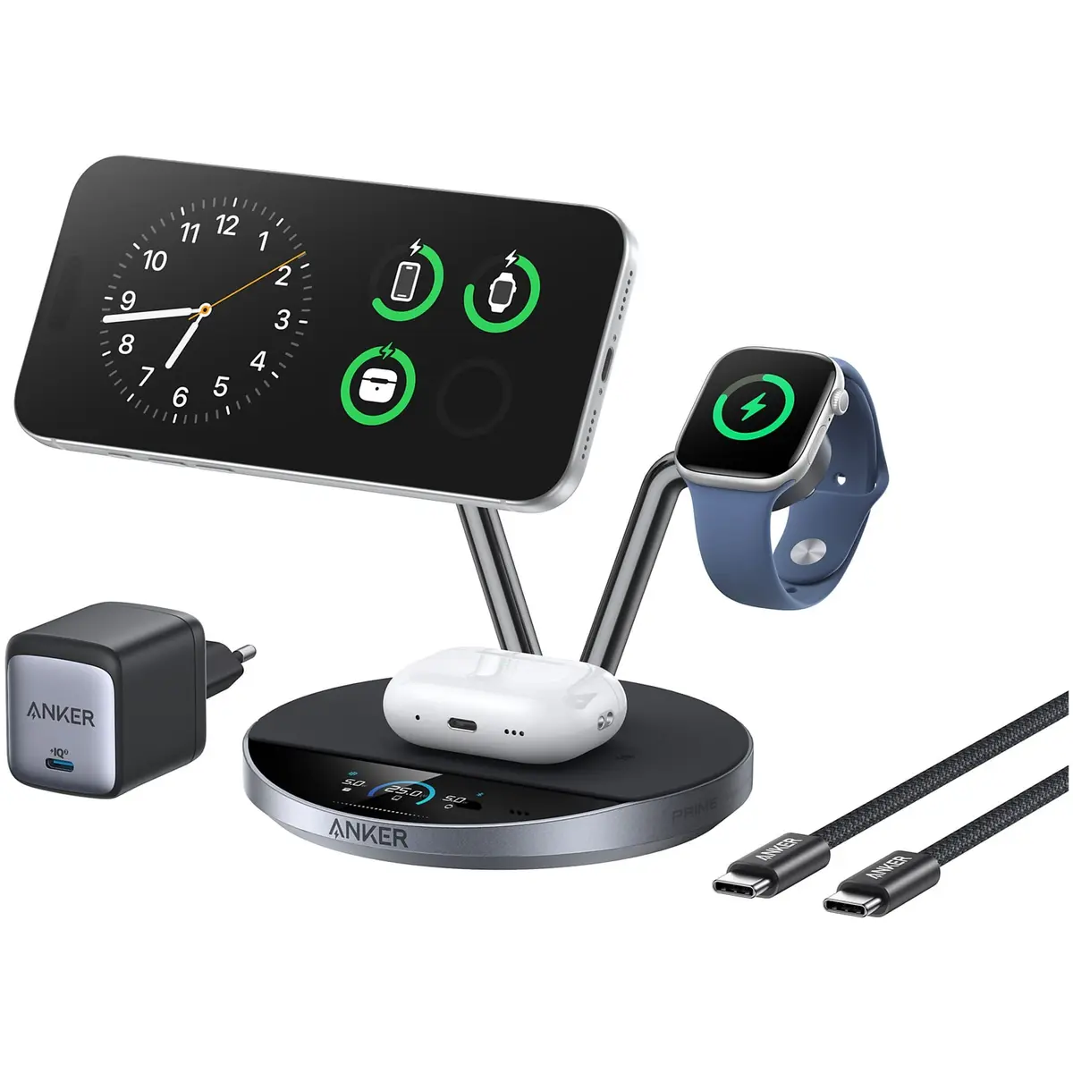 Беспроводная зарядная станция Anker Prime 3-in-1 MagGo Photo 2
