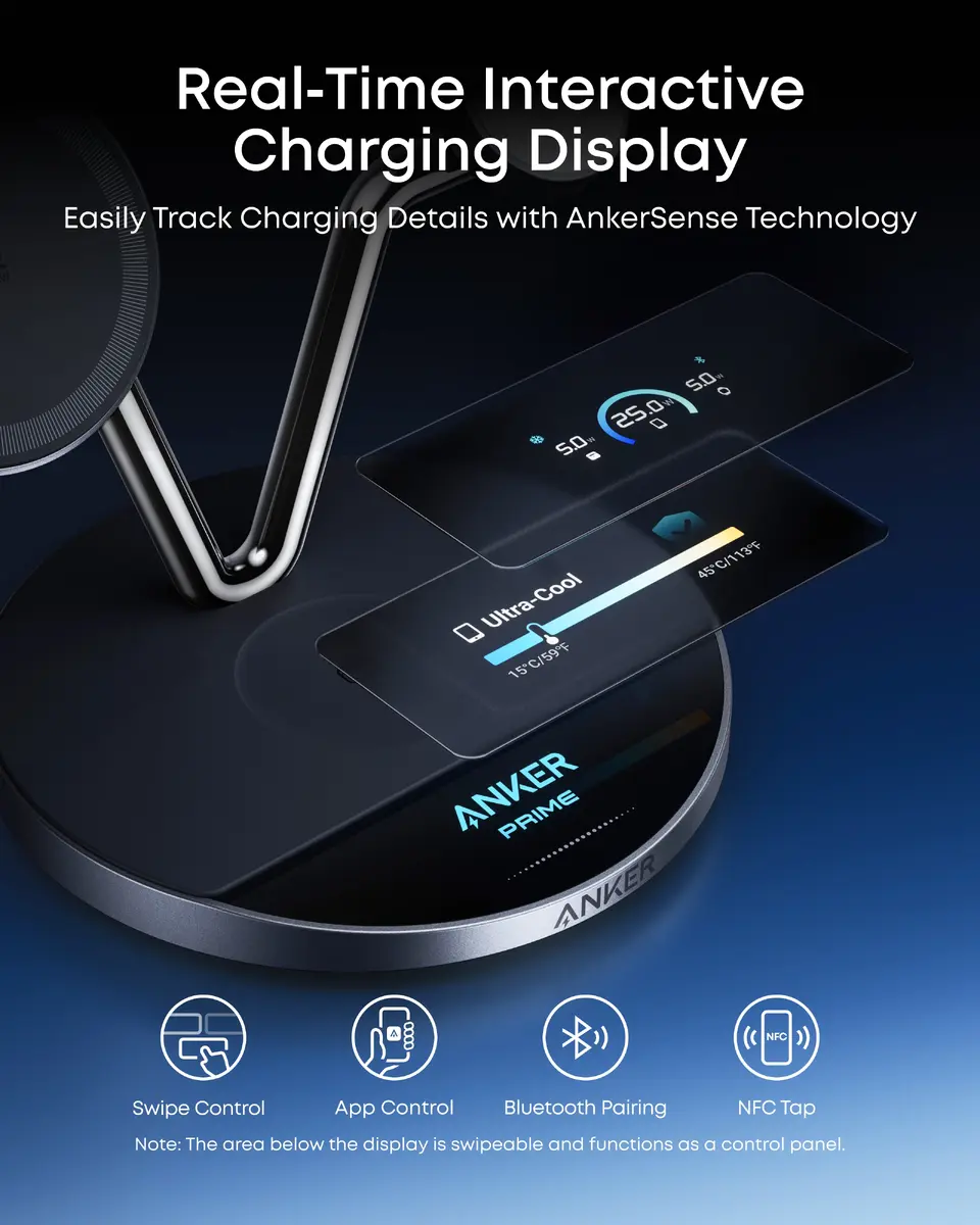 Беспроводная зарядная станция Anker Prime 3-in-1 MagGo Photo 10