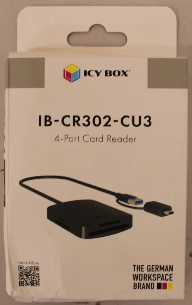 Raidsonic 4-in-1 karšu lasītājs IB-CR302-CU3 ar