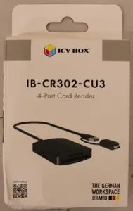 Raidsonic 4-in-1 Card Reader IB-CR302-CU3 with USB 3.2 Gen 1 Type-A and Type-C
