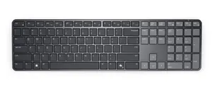 Dell Pro 7 Slim KB726 bezvadu tastatūra, RF Wireless un Bluetooth, pilna izmēra ar šķērveida taustiņiem, QWERTZ čehu un slovāku izkārtojums, pelēka