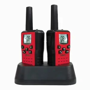 EVOLVEO FreeTalk 2W, PMR walkie-talkie with 0.5 and 2W power, red and black