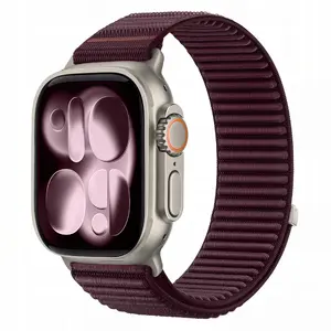 Ремешок Tech-Protect Nylonloop для Apple Watch 44/45/46/49 мм Deep Burgundy