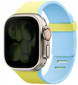 Uniq Revix IV Reversible Magnetic Strap for Apple Watch 44mm, 45mm, 46mm, 49mm Lime-Blue