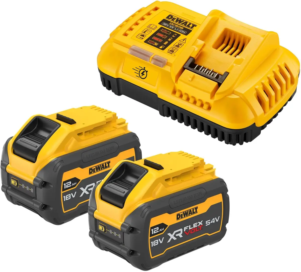 DeWalt DCB118XY2-QW Bezatteku akumulatoru starta komplekts