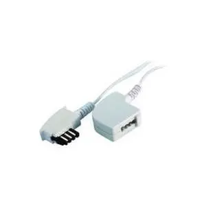 S-Conn 70210-W Telefona kabelis 10 m balts TAE F uz TAE F apaļš vīrietis/sieviete