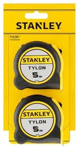 Stanley STHT37259-0 Tylon mērlenta 5 m melna un dzeltena 2 gab.