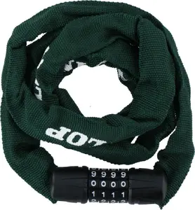 Dunlop Bicycle Chain Lock with Combination Dial 120 cm Green