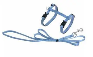 ZIGGI HARNESS WITH LEASH AZURE 22-46CM