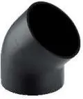 Geberit 367.045.16.1 polyethylene drain pipe bend with 45 degree angle and 110 mm diameter